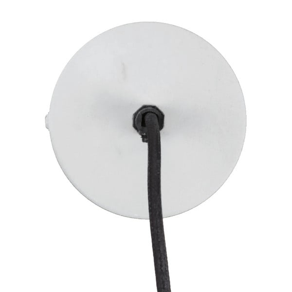 Bela viseča svetilka z lesenim detajlom Leitmotiv Farm, ⌀ 41 cm-image-1