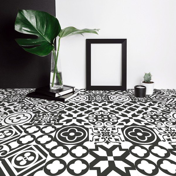 Komplet 30 nalepk za pohištvo Ambiance Cementna ploščica Furniture Franco, 15 x 15 cm-image-2