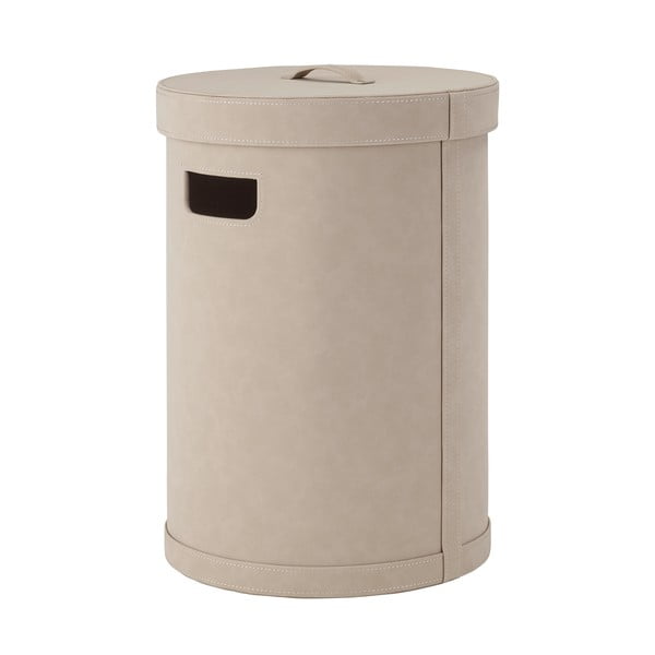 Bež koš za perilo iz imitacije usnja Sahla M – Blomus