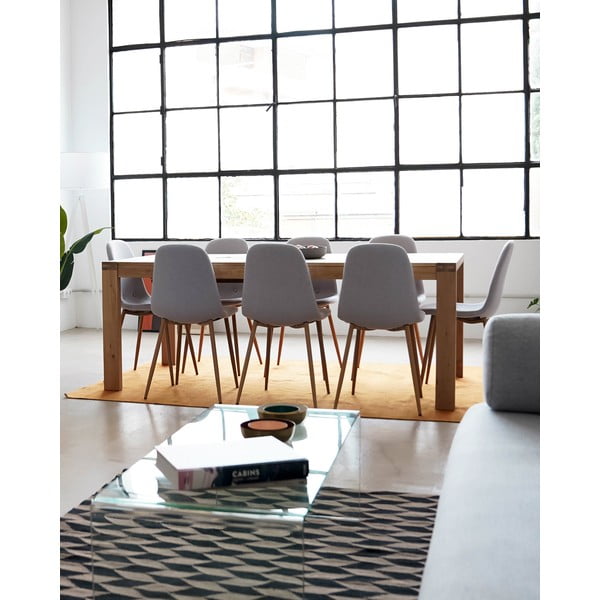 Hrastova raztegljiva jedilna miza Kave Home Vivy, 180 x 90 cm-image-4