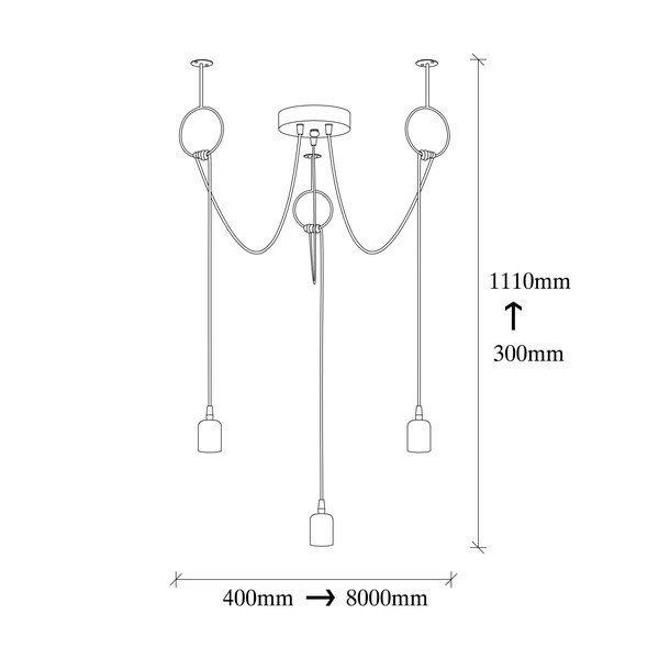 Črna viseča svetilka Opviq lights Sirin-image-3