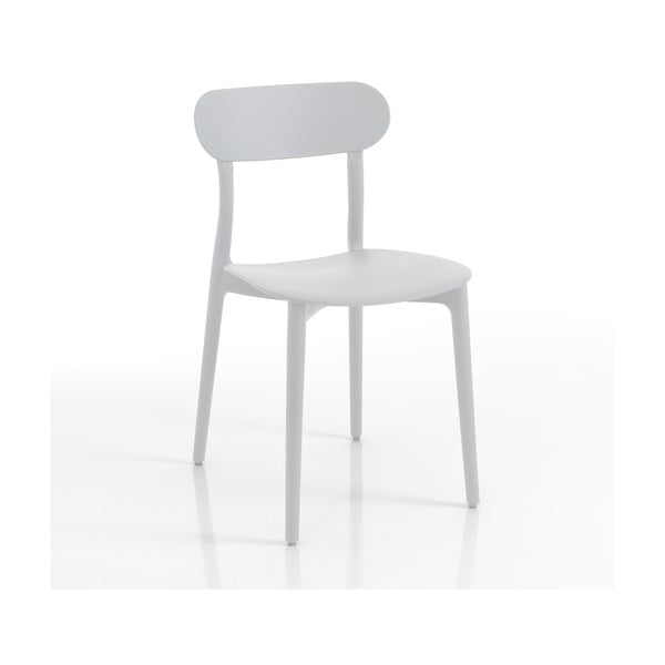 Beli plastični vrtni stol Stoccolma - Tomasucci