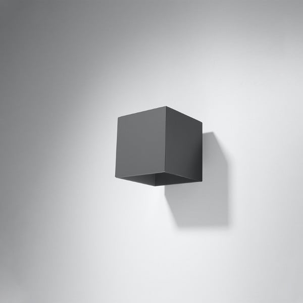 Temno siva stenska svetilka Geo – Sollux-image-2