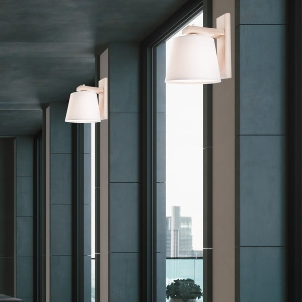 Svetlo rjava stenska svetilka ø 20 cm Aida – LAMKUR-image-3