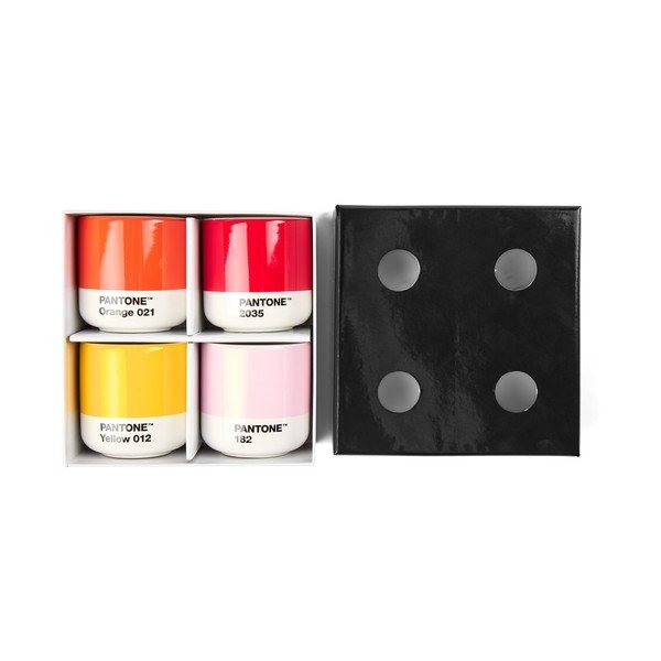 Porcelanaste skodelice v kompletu za espresso 4 ks 100 ml Macchiato – Pantone-image-1