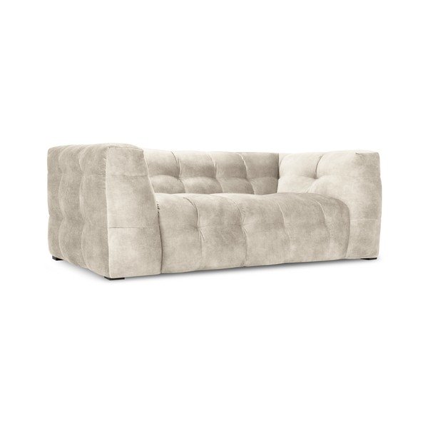 Bež žametna zofa Windsor & Co Sofas Vesta, 208 cm-image-3