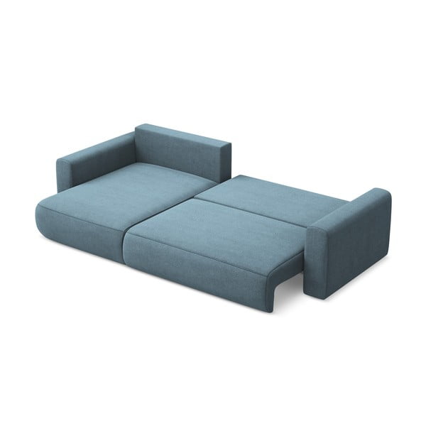 Svetlo modra raztegljiva/s prostorom za shranjevanje kotna sedežna garnitura (levi kot/z ležalnikom) Kapua – Makamii-image-4