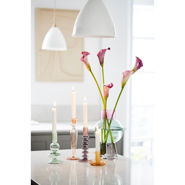 Roza stekleni svečnik Bahne & CO-image-2