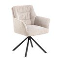 Bež oblazinjen jedilni stol z nasloni za roke Alonso – Actona