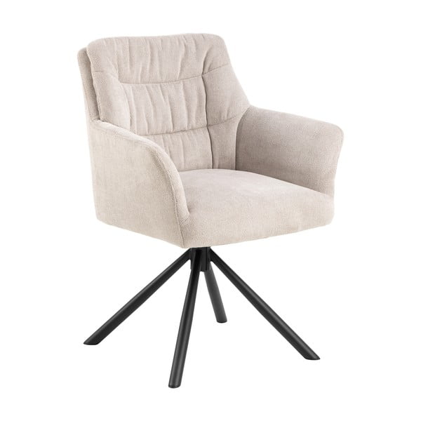 Bež oblazinjen jedilni stol z nasloni za roke Alonso – Actona