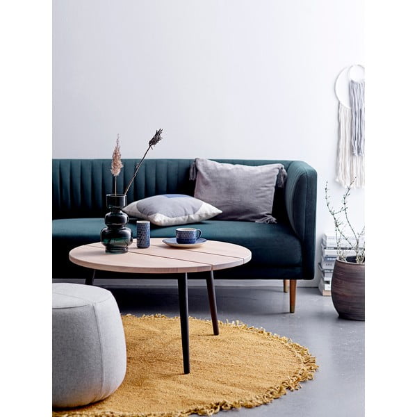 Rumena preproga iz jute Bloomingville Sun, ⌀ 150 cm-image-1