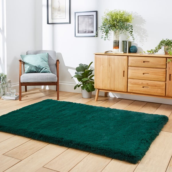 Smaragdno zelena preproga Think Rugs Super Teddy, 150 x 230 cm-image-2
