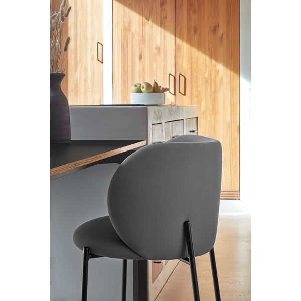 Temno sivi oblazinjeni jedilni stoli v kompletu 2 ks Mogi – Teulat-image-1