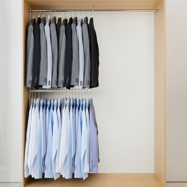 Komplet 2 lestev in raztegljivega droga za oblačila Compactor Muro-image-1