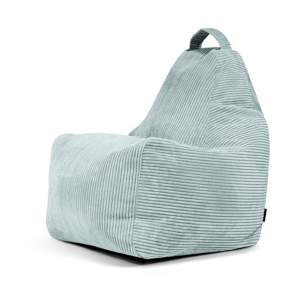 Mentolno zelena vreča za sedenje iz rebrastega žameta Play Amuse – SLOWDOWN