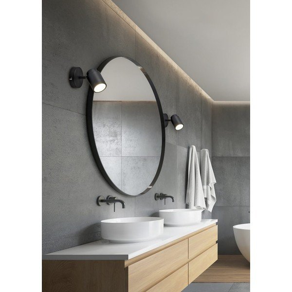 Mat črn kovinski reflektor 10x9 cm Angelo - Trio-image-1