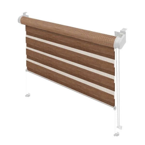 Rjav zatemnitveni rolo 72,5x150 cm Zebra Natur – Gardinia-image-1