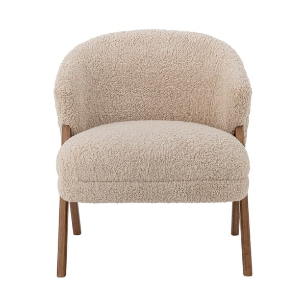 Bež fotelj iz tkanine bouclé Camino – Bloomingville-image-4