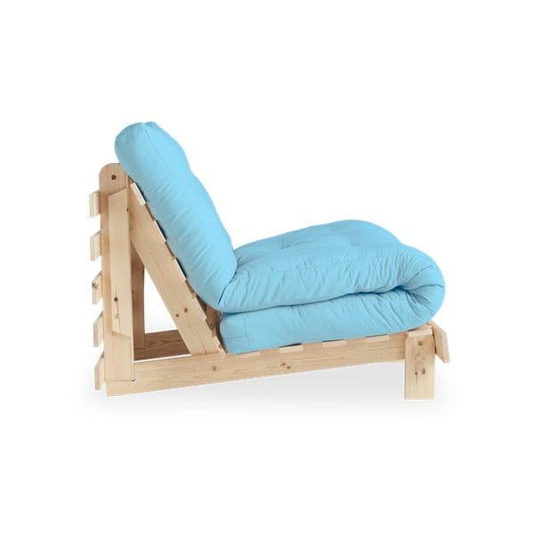 Raztegljiv fotelj Karup Design Roots Raw/Light Blue-image-3