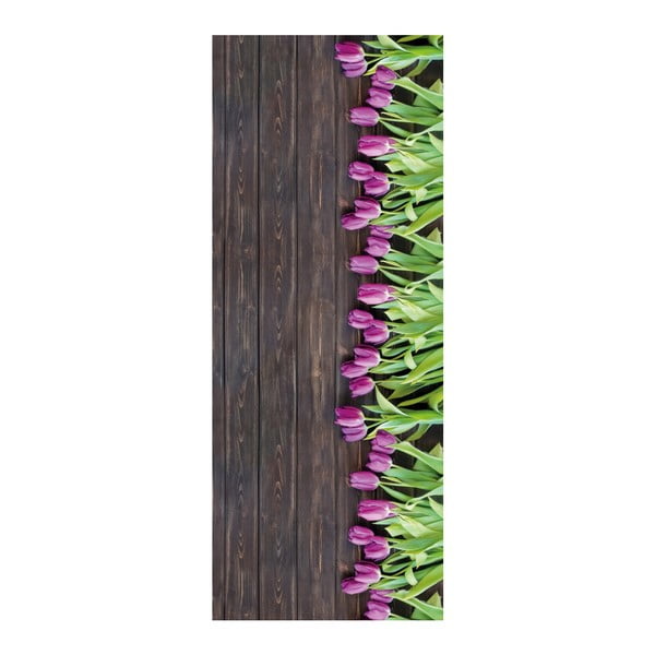 Zelo trpežen Webtappeti Tulipani, 58 x 280 cm