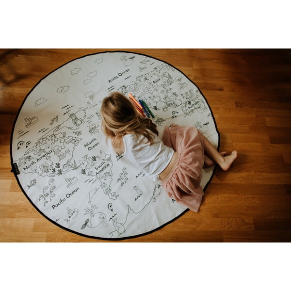 Preproga za barvanje Butter Kings Colouring World, ø 130 cm-image-4