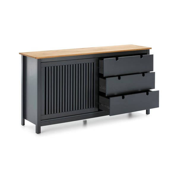 Siva lesena komoda Marckeric Bruna-image-4