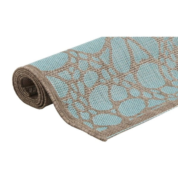 Modra zunanja preproga Floorita Fiore, 160 x 230 cm-image-2