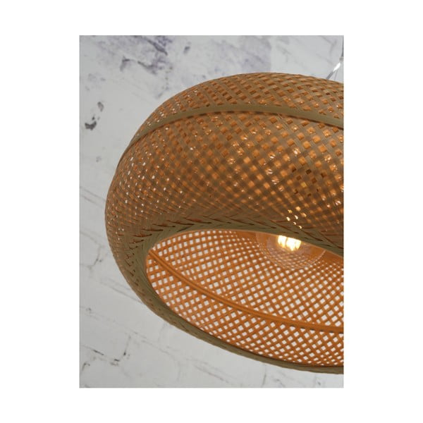 Rjava viseča setilka iz bambusa Good&Mojo Palawan, ⌀ 60 cm-image-4