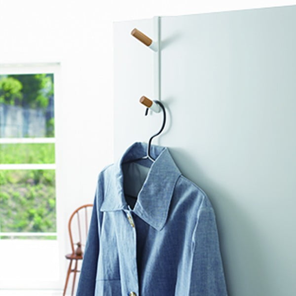 Bel kovinski obešalnik za vrata 1,5 cm Tower – YAMAZAKI-image-3