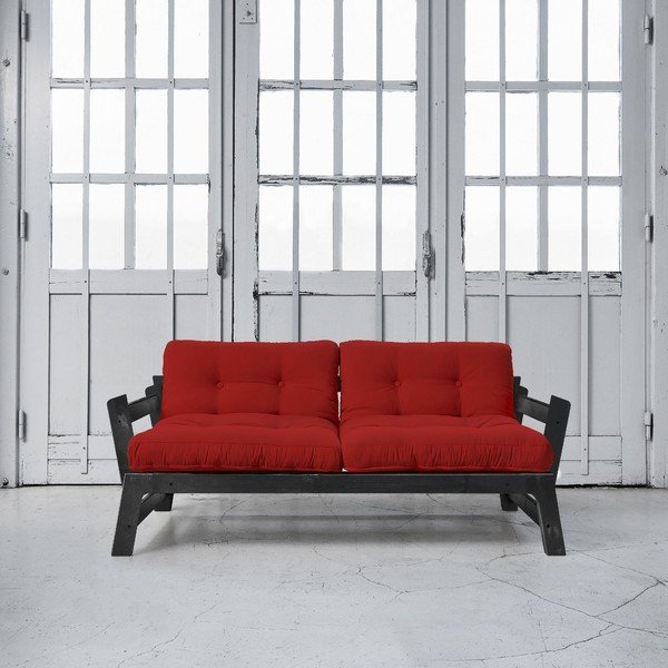 Raztegljiv kavč Karup Step Black/Red-image-1