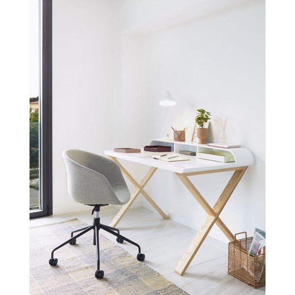 Pisarniška pisalna miza 79x120 cm – Kave Home-image-1