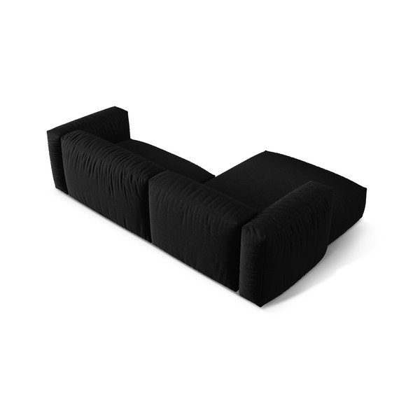 Črna kotna sedežna garnitura (levi kot) Martina – Micadoni Home-image-4