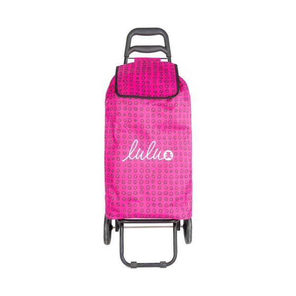 Nakupovalna torba na kolesih v magenta barvi Lulucastagnette Ridey, 37 l-image-2