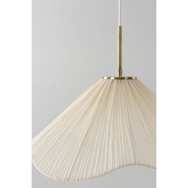 Kremno bela tekstilna viseča svetilka ø 50 cm Lunaria – Jotex-image-4