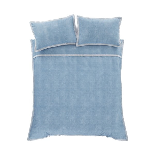 Modra posteljnina za zakonsko posteljo 200x200 cm Oslo – Catherine Lansfield