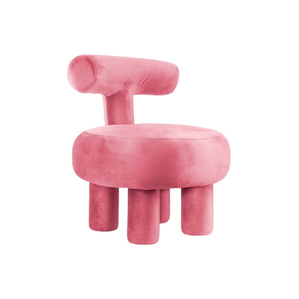 Rožnat žameten fotelj Abrazo – Leitmotiv