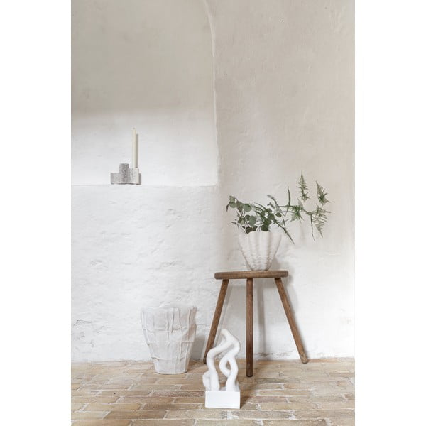 Bela vaza iz poliresina (višina 22 cm) Shell – Mette Ditmer Denmark-image-3