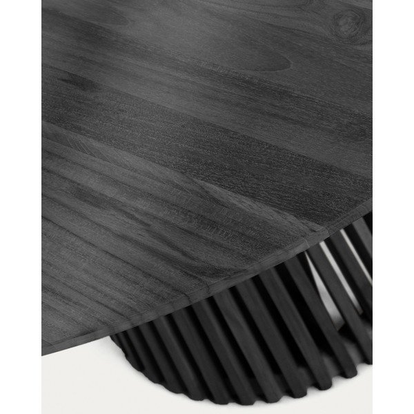 Okrogla jedilna miza iz masivne indijske lipovke ø 90 cm Jeanette – Kave Home-image-3