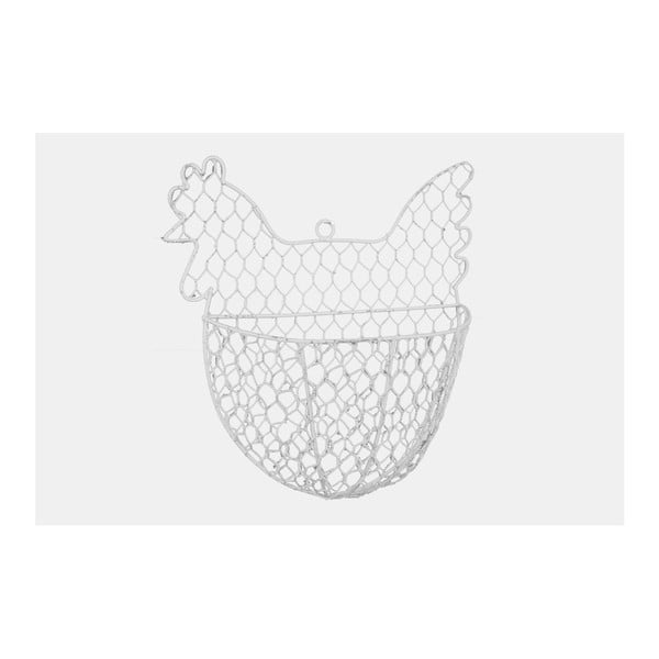 Kovinska viseča košara v obliki kokoši Ego Dekor, 19,5 x 20 cm