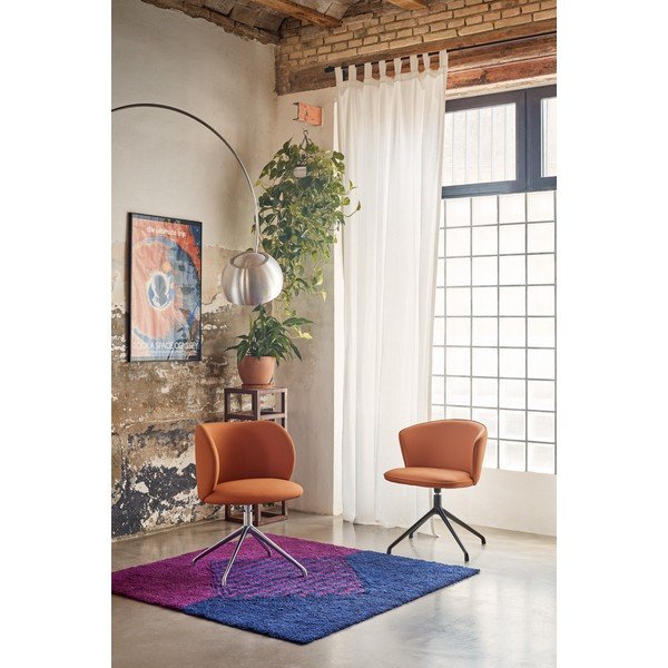 Oranžen oblazinjen jedilni stol Mogi – Teulat-image-1