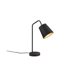 Črna namizna svetilka s tekstilnim senčnikom (višina 45 cm) Buddy – Trio