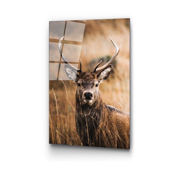 Steklena slika 70x100 cm Deer – Wallity-image-2