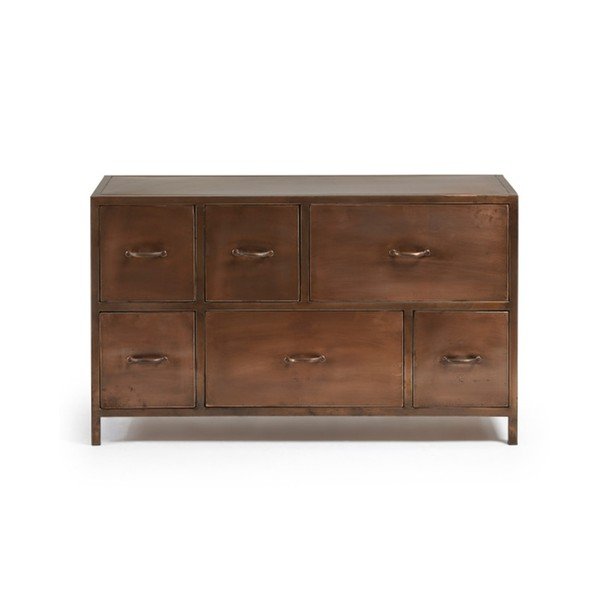 Kovinska komoda v bakreni barvi La Forma Elma-image-3