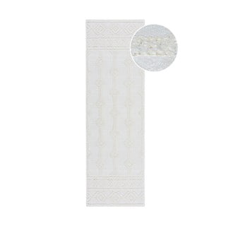 Kremno bel tekač iz šenila 60x240 cm Shyla – Flair Rugs