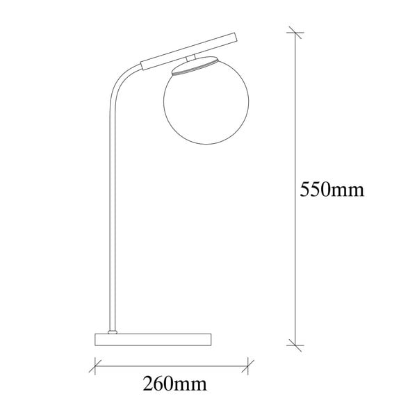 Črna kovinska namizna svetilka Opviq lights Nona-image-2