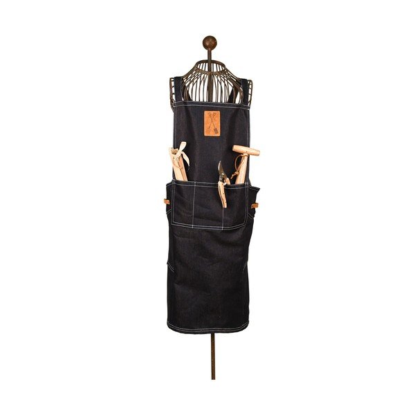 Črn vrtnarski predpasnik Esschert Design Denim Japan-image-1