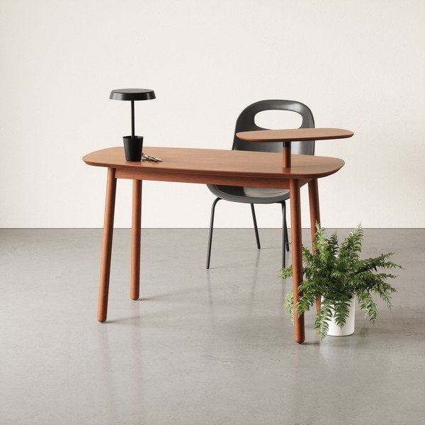 Pisalna miza iz bukovega lesa 56x127 cm Swivo - Umbra-image-1