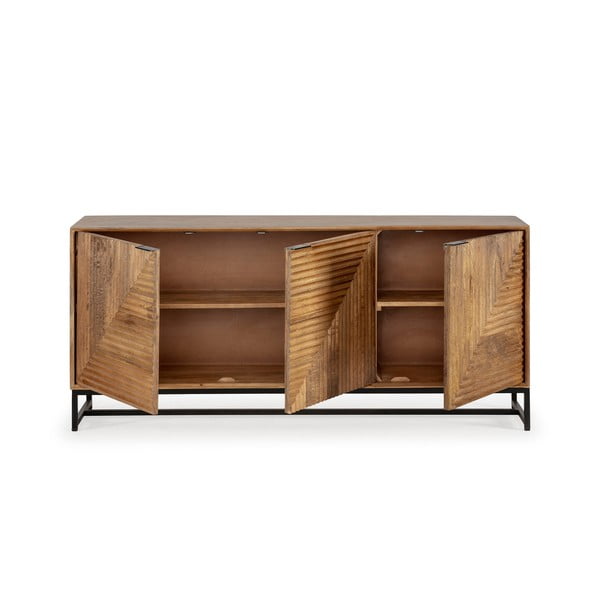 Komoda iz masivnega manga v naravni barvi 170x79x40 cm Nereida – MOME-image-3