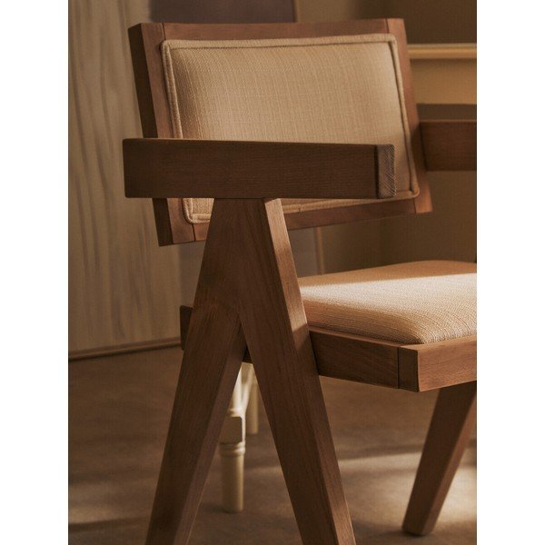 Oblazinjen jedilni stol v naravni barvi Cebu – Premier Housewares-image-4