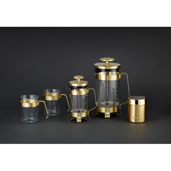 French press Barista 350 ml, zlata-image-1